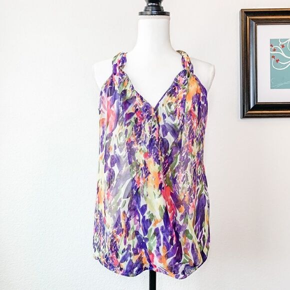 🍋 CAbi • Multi-Colored Pattern Tank Top - Picture 1 of 12